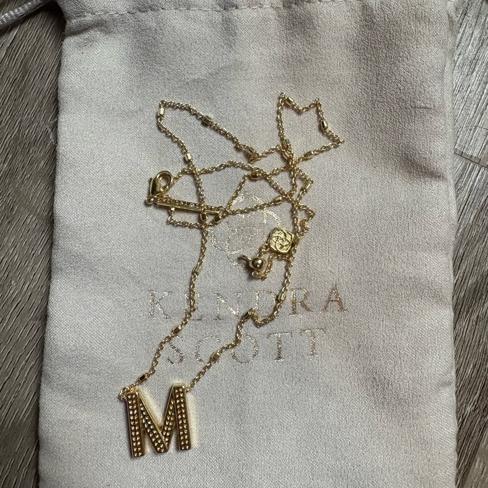 Kendra Scott Gold Initial Necklace